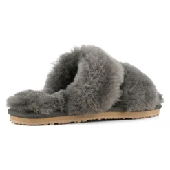 2 Stripes Sheepskin Fur Slipper