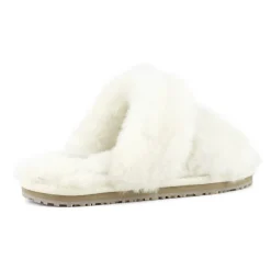 2 Stripes Sheepskin Fur Slipper