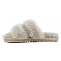 2 Stripes Sheepskin Fur Slipper