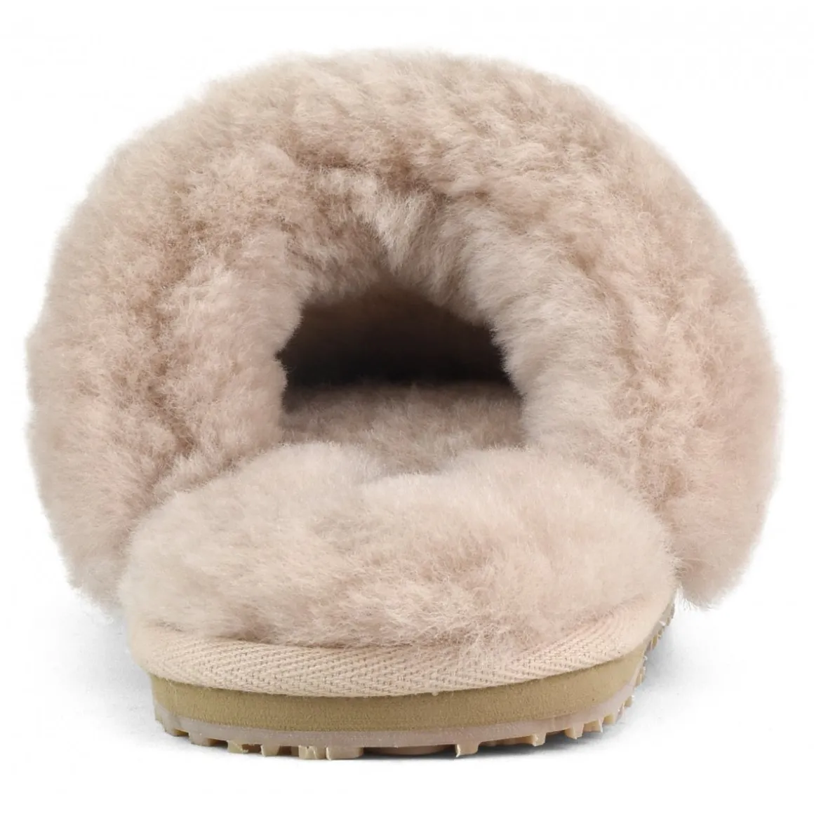 2 Stripes Sheepskin Fur Slipper