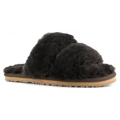 2 Stripes Sheepskin Fur Slipper