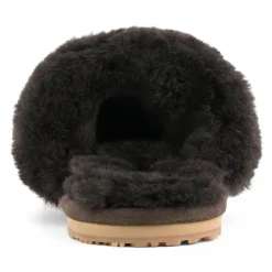 2 Stripes Sheepskin Fur Slipper