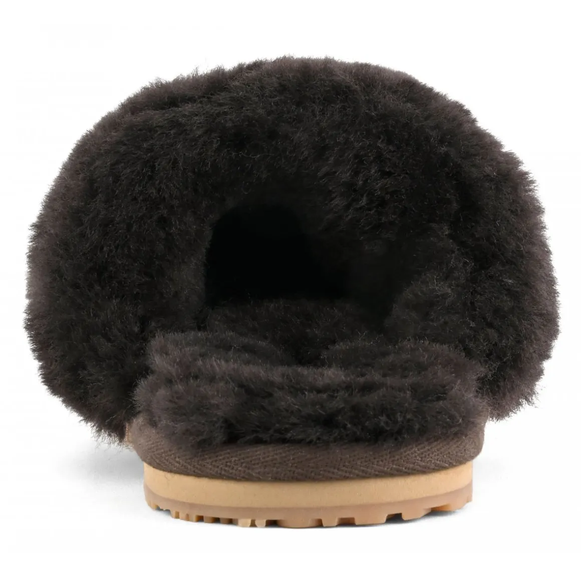 2 Stripes Sheepskin Fur Slipper