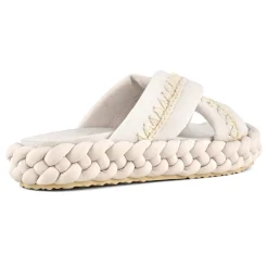 Braid Sandal Striped Fabric