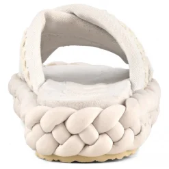 Braid Sandal Striped Fabric