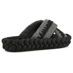 Braid Sandal Striped Fabric
