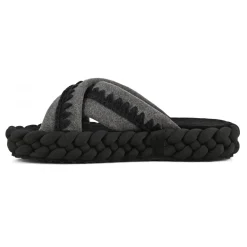 Braid Sandal Striped Fabric