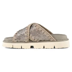 Criss-cross Bio Sandal Plain Microsequins