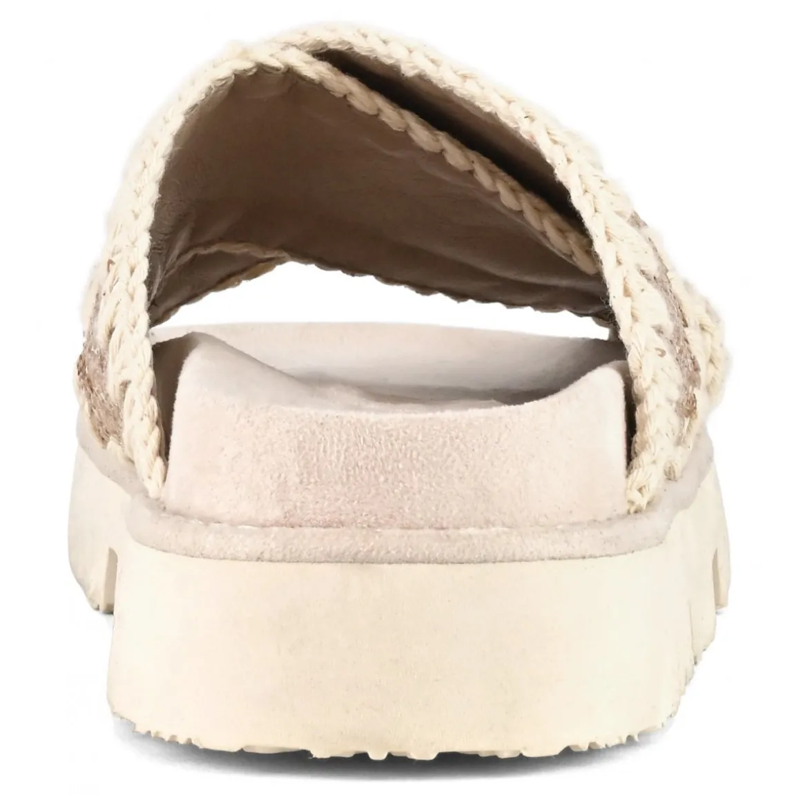 Criss-cross Bio Sandal Plain Microsequins
