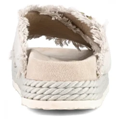 Criss-cross Rope Sandal Recycled Canvas