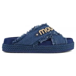 Criss-cross Sandal Denim