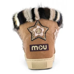 Eskimo Sneaker Star Patches & Mink Fur Trim
