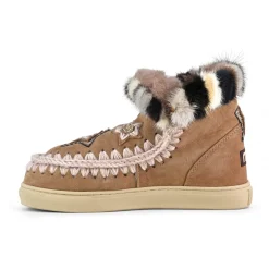 Eskimo Sneaker Star Patches & Mink Fur Trim