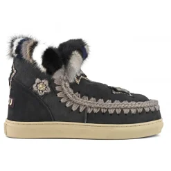 Eskimo Sneaker Star Patches & Mink Fur Trim