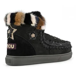 Eskimo Sneaker Star Patches & Mink Fur Trim