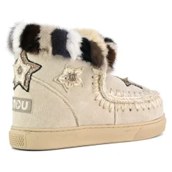 Eskimo Sneaker Star Patches & Mink Fur Trim