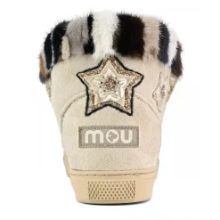 Eskimo Sneaker Star Patches & Mink Fur Trim
