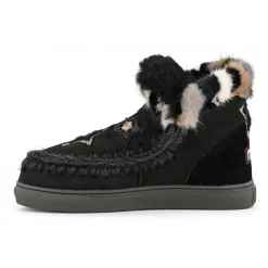 Eskimo Sneaker Star Patches & Mink Fur Trim