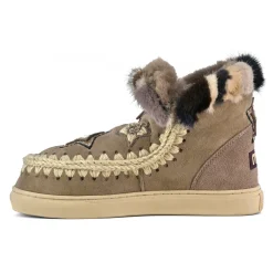 Eskimo Sneaker Star Patches & Mink Fur Trim