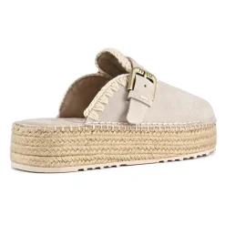 Jute Clog Plain Suede