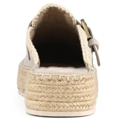 Jute Clog Plain Suede