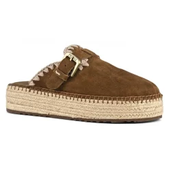 Jute Clog Plain Suede