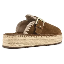 Jute Clog Plain Suede