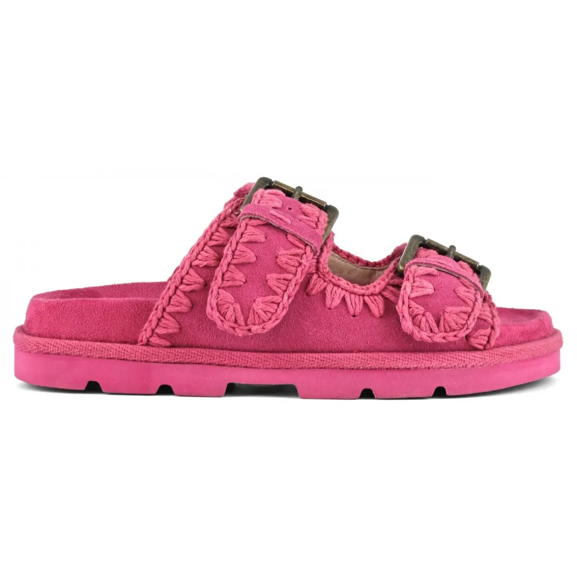 Low Bio Sandal Two Buckles Monochrome