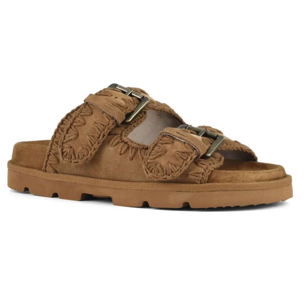 Low Bio Sandal Two Buckles Monochrome