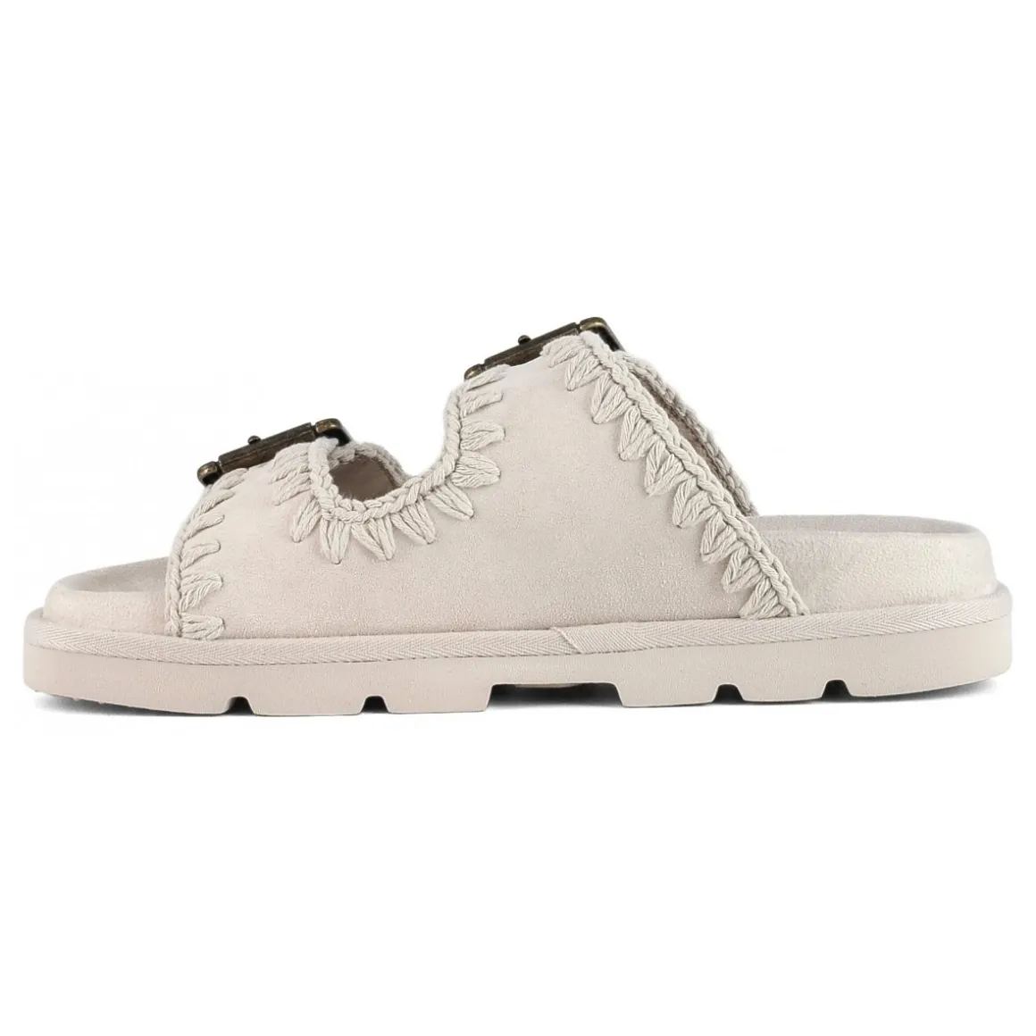 Low Bio Sandal Two Buckles Monochrome