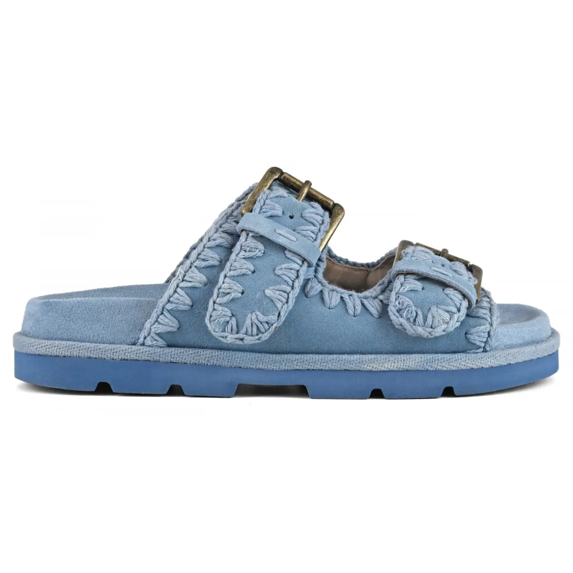 Low Bio Sandal Two Buckles Monochrome