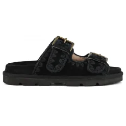 Low Bio Sandal Two Buckles Monochrome