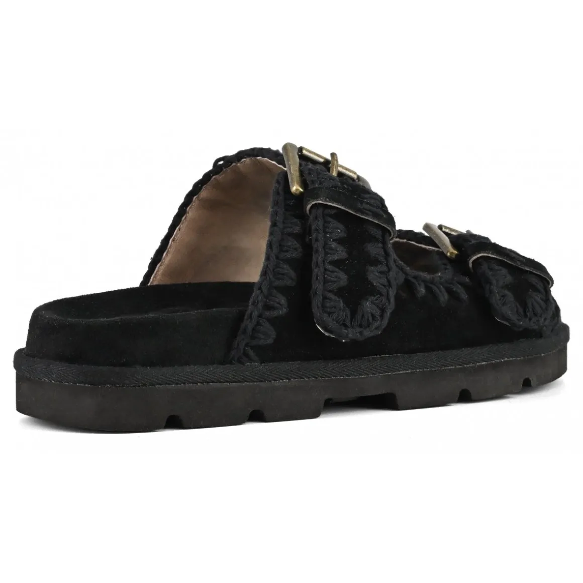 Low Bio Sandal Two Buckles Monochrome