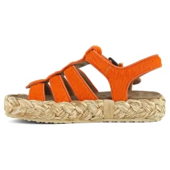 Raffia Braid Sandal Pony Hair Upper