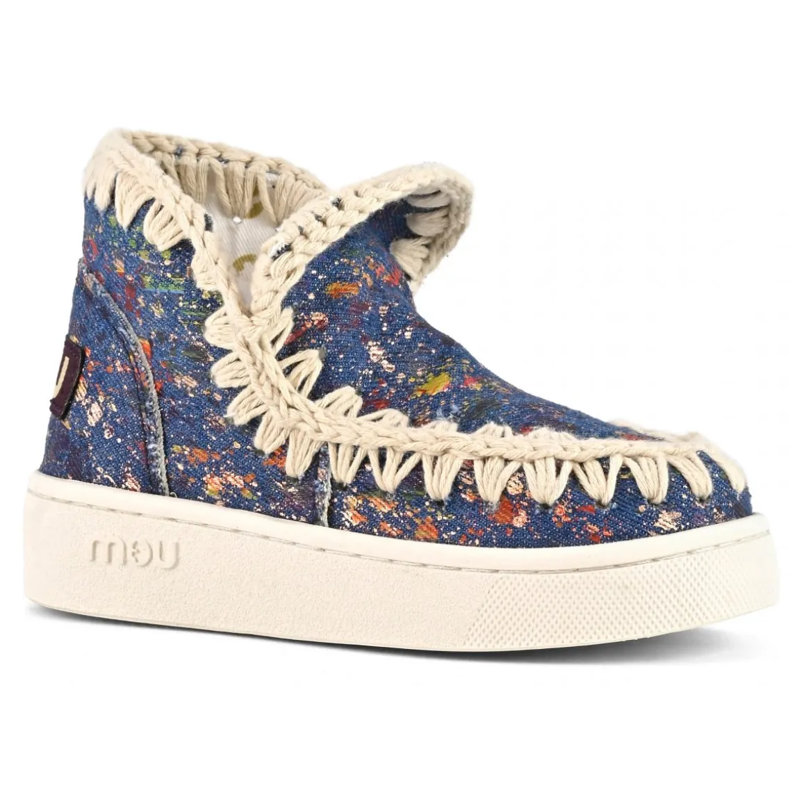 Summer Eskimo Sneaker Kid Metallic Denim