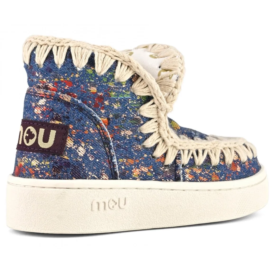 Summer Eskimo Sneaker Kid Metallic Denim