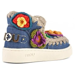 Summer Eskimo Sneaker Kid Crochet Flowers